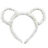 KUFptva Cat Ears Headband for Women Mouse Ears Headband Plush Hairband Animal Head Wear for Party Cosplay Makeup Hair Accessories view 1