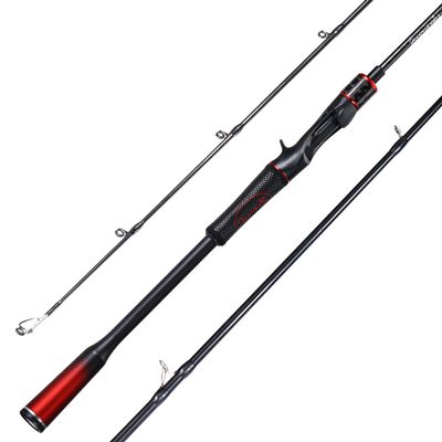 Sougayilang Fishing Rods, Spinning Rods and Casting Fishing Rods, with Full Carbon Fiber Handle, 24T Carbon Fiber 2PCS Fishing Pole for Long Casting Bass, Trout, PanfishCast-7'