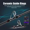 Sougayilang Fishing Rods, Spinning Rods and Casting Fishing Rods, with Full Carbon Fiber Handle, 24T Carbon Fiber 2PCS Fishing Pole for Long Casting Bass, Trout, PanfishCast-7' view 2