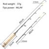 65cm 2Tips Ice Fishing Rod Winter Rod Reel Combos Fishing Reel Set Rod Pole Tackle Carbon Pole Ice Rod with Reel Pikes Fish Pole (Color : Rod and Reel) view 3