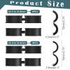 12 Pcs Bicycle Handlebar Shim Rubber Gasket 22.2/25.4 mm to 31.8 mm Bike Handlebar Shim Spacer Reliable Lightweight Non Slip Handle Grip Adapter Stem Reducer view 2