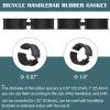 12 Pcs Bicycle Handlebar Shim Rubber Gasket 22.2/25.4 mm to 31.8 mm Bike Handlebar Shim Spacer Reliable Lightweight Non Slip Handle Grip Adapter Stem Reducer view 3
