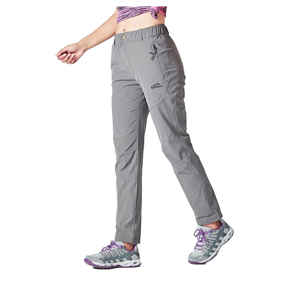 Letuwj Summer Outdoor Quick-Drying Pants for Men and Women Thin Stretch Hiking Women Slim Pants Grey M