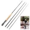 8FT 9FT Fly Fishing Rod Carbon Fiber Cork Handle 4 Section 2.4M 2.7M Lightweight Pikes Fish Trout Pole Lake River Stream Fly Rod Pesca (Color : 2.7M 9FT) view 3