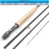 8FT 9FT Fly Fishing Rod Carbon Fiber Cork Handle 4 Section 2.4M 2.7M Lightweight Pikes Fish Trout Pole Lake River Stream Fly Rod Pesca (Color : 2.7M 9FT) view 4