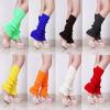 Bluelans Womens Fashion Leg Warmers Adult Junior 80s Ribbed Knitted Long Socks for Party Sports Casual Socks White view 3