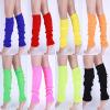 Bluelans Womens Fashion Leg Warmers Adult Junior 80s Ribbed Knitted Long Socks for Party Sports Casual Socks White view 4