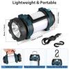 BOBKID 2 Pack Camping Lantern, Outdoor LED Camping Light, Rechargeable Flashlights with 1000LM, 6 Modes, IPX5 Waterproof Portable Emergency Camp Light for Hurricane Survival - Blue view 4