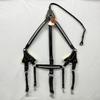 Amazing Horse Stuff Stylish 5 Point Breastplate & Martingle Decorated with Sparkling Stones (Black, Full) view 4