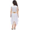 FEESHOW Girls Kids Shiny Sleeveless Asymmetrical Lyrical Dance Dress Ballerina Ballet Dancewear Performance Costumes Yellow 16 Years view 2