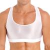 YOOJOO Men Sports Bra Crop Tank Top Vest Y-Back Fitness Muscle T-Shirt Clubwear Costume #04 X-Large view 1