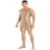 Freebily Men's One Piece Sports Yoga Full Bodysuits Workout Tights Hot Pants High Elastic Jumpsuits Coffee X-Large view 4