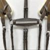 Amazing Horse Stuff Stylish 5 Point Breastplate & Martingle Decorated with Sparkling Stones (Brown, Full) view 4