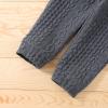 Toddler Boys Girls Clothes Long Sleeve Knit Hooded Sweatshirt Tops Solid Pants Trousers 2PCS Winter (Grey, 2-3 Years) view 3