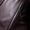 Maiyifu-GJ Leather Motorcycle Jackets for Men Faux PU Leather Lapel Moto Jacket Vintage Asymmetric Zip Up Belt Biker Coat (Brown,Small) view 2