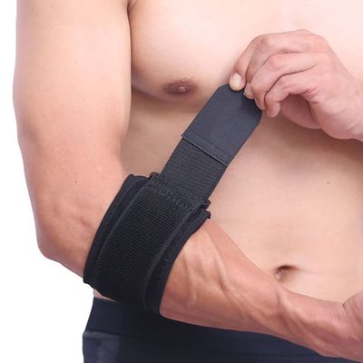 WZRWAN 1Pair Adjustbale Tennis Elbow Support Guard Pads Golfer's Strap Elbow Lateral Pain Syndrome Epicondylitis Brace