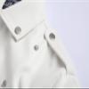 Maiyifu-GJ Leather Motorcycle Jackets for Men Faux PU Leather Lapel Moto Jacket Vintage Asymmetric Zip Up Belt Biker Coat (White,4X-Large) view 3