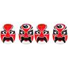 Ciieeo 2sets Chinese Cultural Pulp Masks Set Peking Face Covers for Adults Children Parties 2pcs*2 view 1