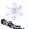 Snowboard Stomp Pad, 3D Clear Snowflake Stomp Pad Snowboard Grip Pad for Snowboarding view 1
