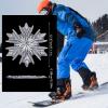 Snowboard Stomp Pad, 3D Clear Snowflake Stomp Pad Snowboard Grip Pad for Snowboarding view 2