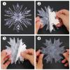 Snowboard Stomp Pad, 3D Clear Snowflake Stomp Pad Snowboard Grip Pad for Snowboarding view 3