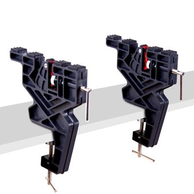 IGOSKI Ski and Snowboard Vice, No-Slip Vise Grips, Upgrade Adjustable Tuning and Waxing Ski Vice with Horizontal and Vertical Working Positions, Secure Board Grip Center Arm