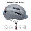 Adult Urban Bike Helmet - Adjustable Fit System & Integrated Taillight for Men Women view 3
