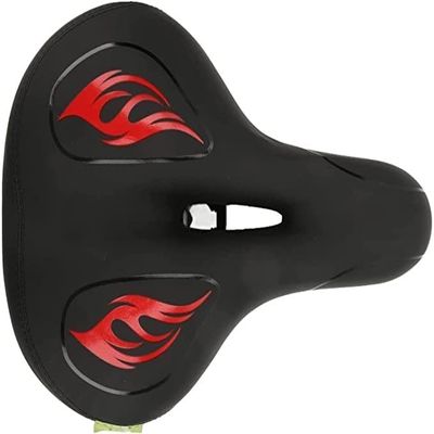 ELORES Comfort Bike Seat for Women or Men, Bicycle Saddle Replacement Padded Soft High Density Memory Foam,for Indoor/Outdoor BikesImprove Comfort with Good Breathable Effect