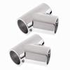 2Pack Boat Hand Rail Fitting - 60 Degree Tee-316 Marine Stainless Steel 22/25mm Water Sports Rowing Boats Accessories(Left/Right Each one) (Inner Diameter: 7/8inch) view 3