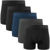 5Mayi Men's Underwear Boxer Briefs Rayon Regular Long Boxer Briefs Underwear Men Pack XL view 1