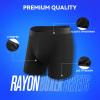 5Mayi Men's Underwear Boxer Briefs Rayon Regular Long Boxer Briefs Underwear Men Pack XL view 4