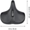 ELORES Bike Seat, Wide Soft Ergonomic Seat Cushion, Bicycle Saddle Seat Bicycle Accessories view 2