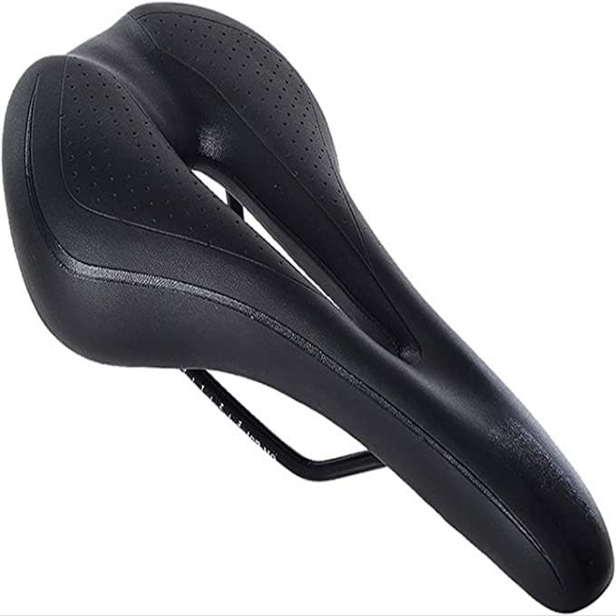 ELORES Bike Seat, Bicycle Saddle Memory Foam Padded Soft Bike Cushion,