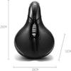 ELORES Bike Seat, Comfort Memory Foam Waterproof Bike Cushion, Bicycle Seat with Reflective Tape view 4