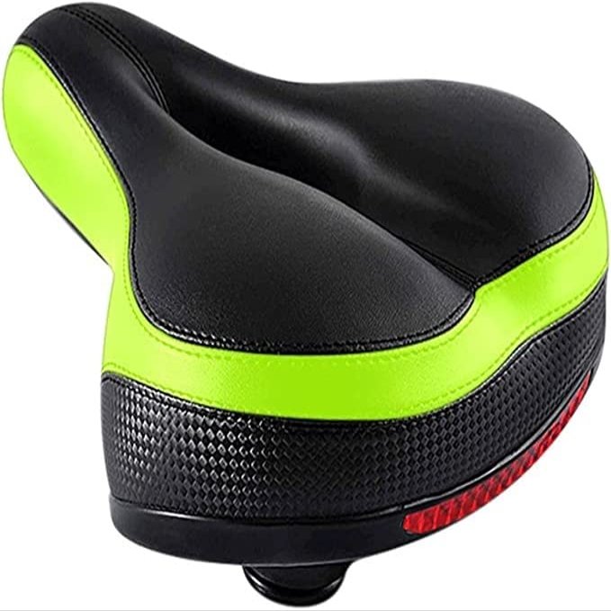 ELORES Bike Seat, Extra Wide and Padded Bicycle Saddle, Comfort Bicycle Saddle Seat