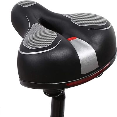 ELORES Bike Seat - Waterproof Comfortable Bicycle Saddle for Women and Men, Soft Wide Memory Foam Gel Bike Cushion,Fit for Exercise Bike and Outdoor BikesImprove Comfort with Good Breathable Effect