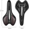 ELORES Bike Seat, Comfort Memory Foam Waterproof Bike Cushion with Cooling Vents & Metal Seat Arch view 3
