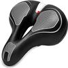ELORES Bike Seat, Bicycle Seat, Waterproof Bike Saddle with High-Density Memory Foam, Leather Bike Seat view 1