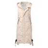 Womens Hooded Lightweight Puffer Vest Long Lightweight Packable Down Jacket Quilted Padded Coat Winter Recreation Outerwear view 3