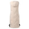 Womens Hooded Lightweight Puffer Vest Long Lightweight Packable Down Jacket Quilted Padded Coat Winter Recreation Outerwear view 4