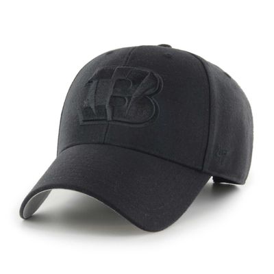 '47 Men's Black Cincinnati Bengals Tonal MVP Adjustable Hat