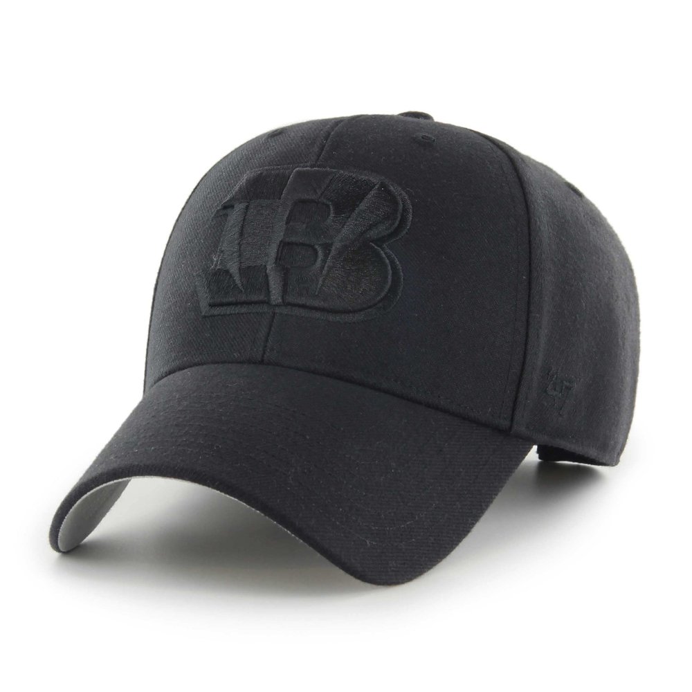 '47 Men's Black Cincinnati Bengals Tonal MVP Adjustable Hat