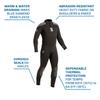 SCUBAPRO Everflex Yulex Dive Steamer, Men, 5/4mm, XLS view 4