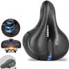 ELORES Bike Seat - Waterproof Comfortable Bicycle Saddle for Women and Men, Soft Wide Memory Foam Gel Bike Cushion,Fit for Exercise Bike and Outdoor BikesImprove Comfort with Good Breathable Effect view 3