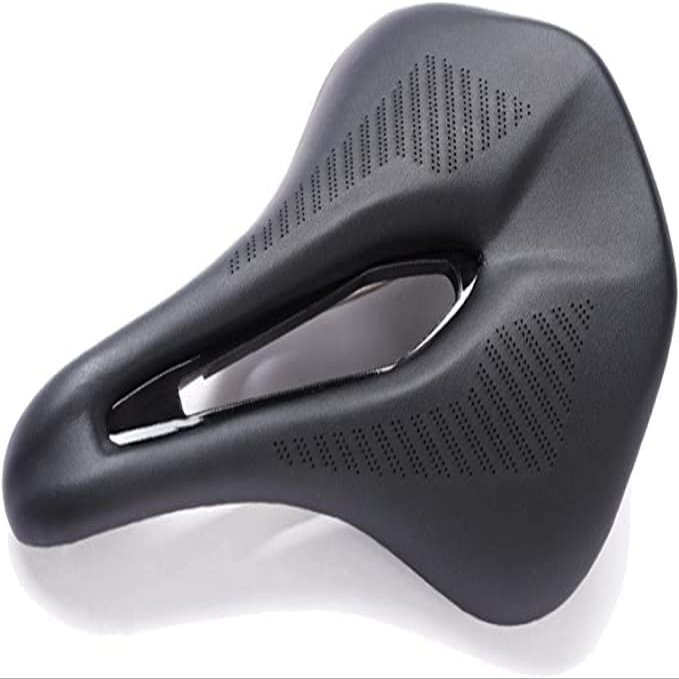 ELORES Bike Seat Cushion, City Bicycle Seat for Men Women, Memory Foam Bicycle Saddle Fit