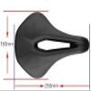 ELORES Bike Seat Cushion, City Bicycle Seat for Men Women, Memory Foam Bicycle Saddle Fit view 2