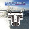 1Pack 90 Degree Marine 316 Stainless Steel Boat Handrail Tee Fitting Hardware, Pipe/Tube Connector Clamp Hardware Boat Accessories for Pipe/Tube 22/25/32mm (Inner Diameter: 1 1/4inch) view 4