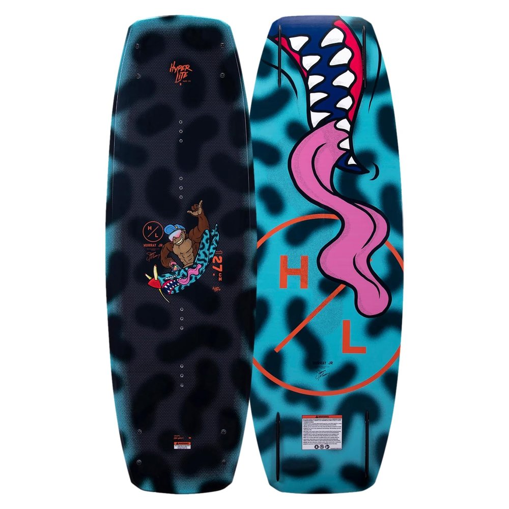 Hyperlite Murray Kids Wakeboard Black/Aqua 127cm