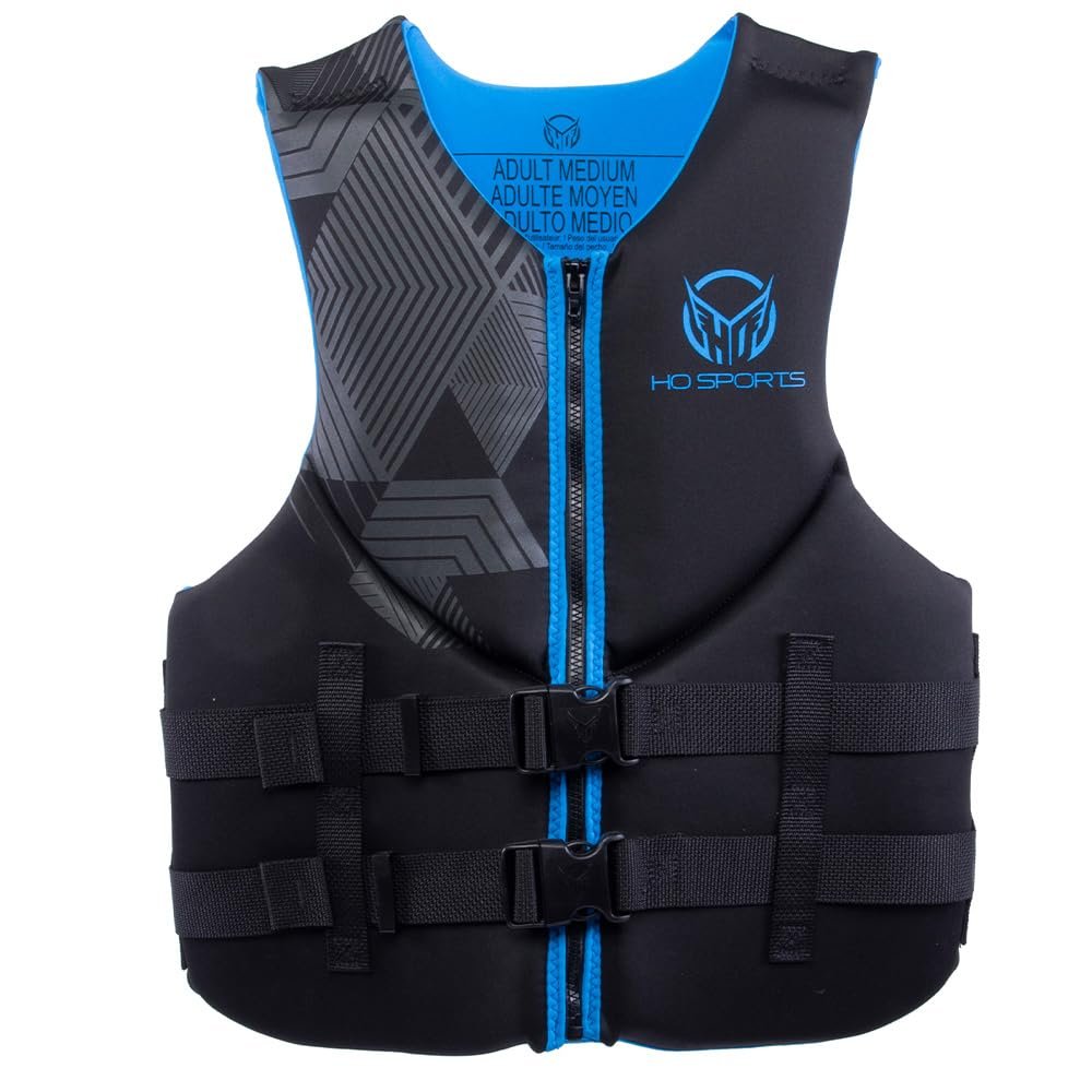 HO Pursuit CGA Mens Wakeboard Vest Black/Blue Sz L