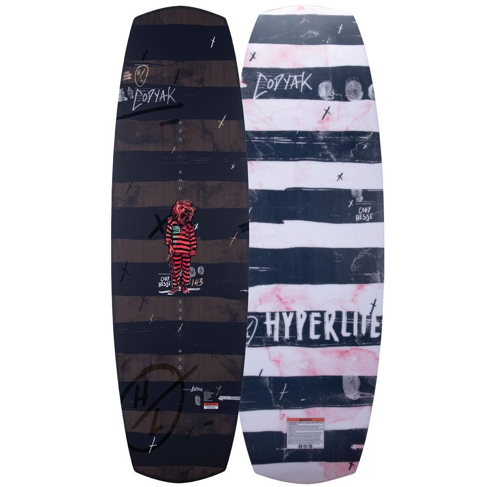 Hyperlite Codyak Mens Wakeboard Black/White 155cm